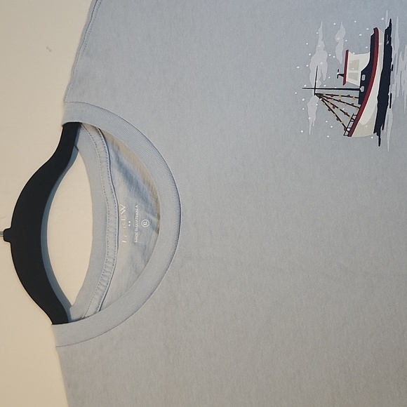 J.crew Light Blue T-Shirt with Sailboat Design - Picture 5 of 11